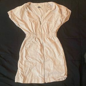 Salmon Pink Zipper Dress